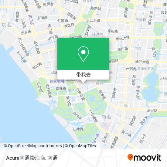 Acura南通崇海店地图