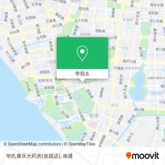 华氏康乐大药房(啬园店)地图