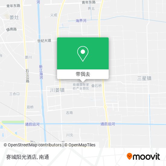 赛城阳光酒店地图