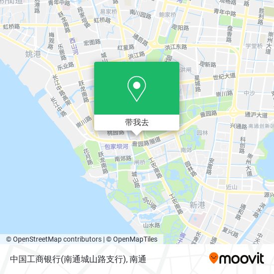 中国工商银行(南通城山路支行)地图