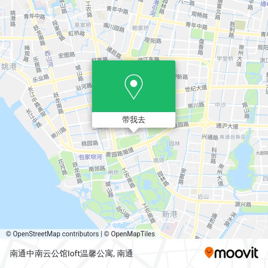 南通中南云公馆loft温馨公寓地图