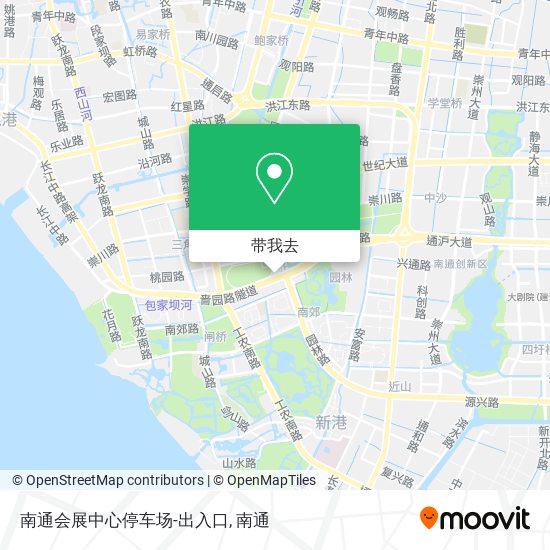 南通会展中心停车场-出入口地图