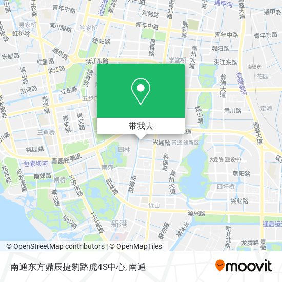 南通东方鼎辰捷豹路虎4S中心地图