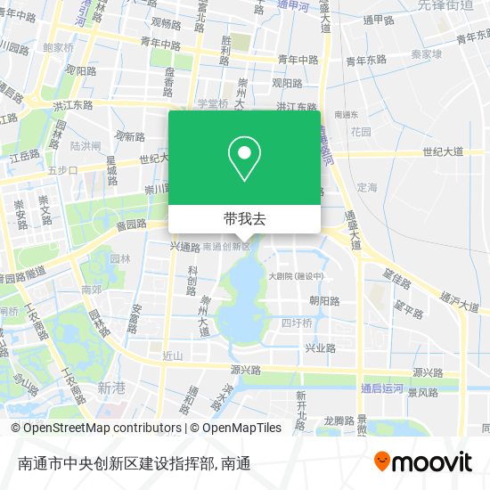 南通市中央创新区建设指挥部地图