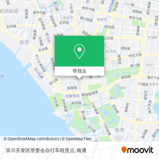 崇川开发区管委会自行车租赁点地图