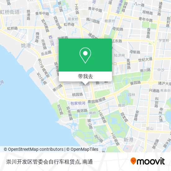 崇川开发区管委会自行车租赁点地图