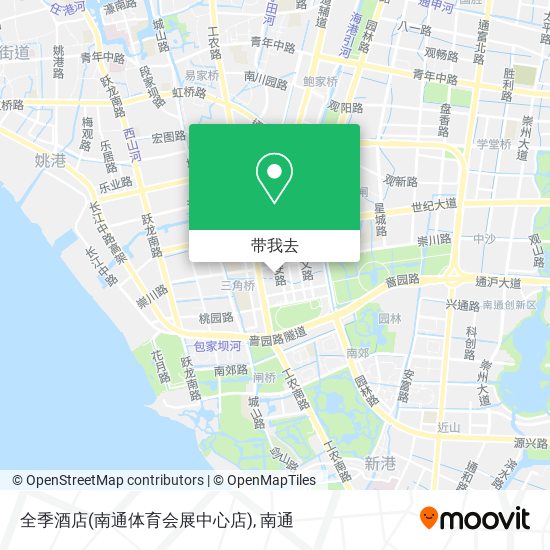 全季酒店(南通体育会展中心店)地图