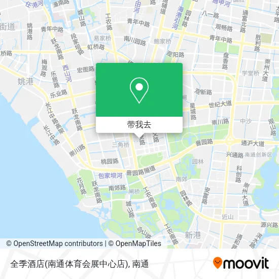 全季酒店(南通体育会展中心店)地图
