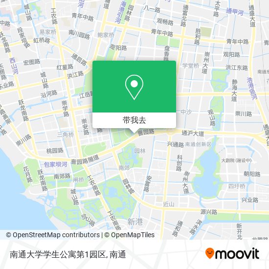 南通大学学生公寓第1园区地图