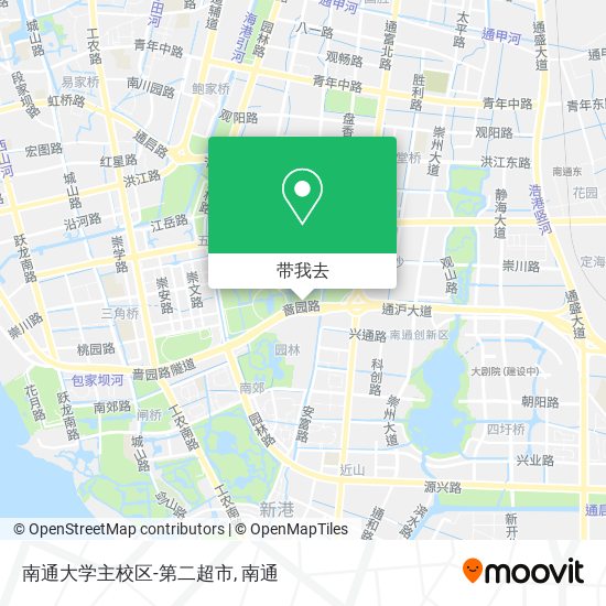 南通大学主校区-第二超市地图