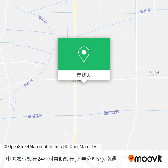 中国农业银行24小时自助银行(万年分理处)地图