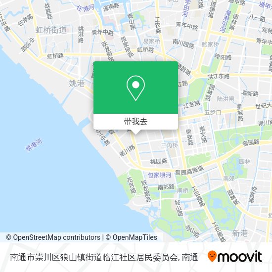 南通市崇川区狼山镇街道临江社区居民委员会地图