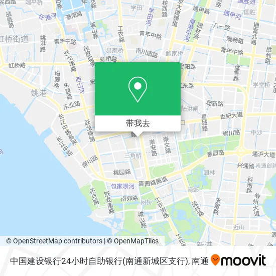 中国建设银行24小时自助银行(南通新城区支行)地图
