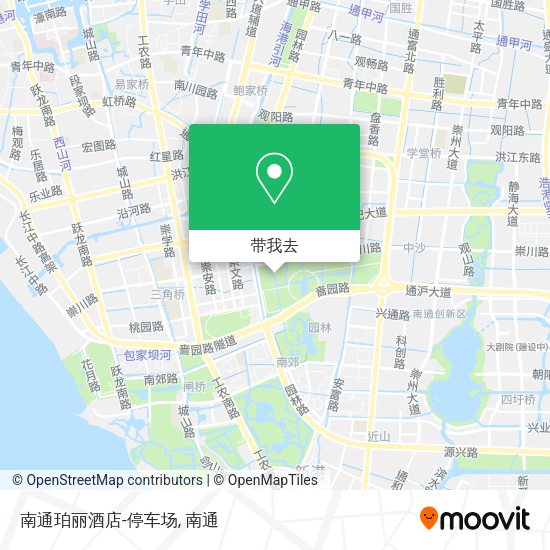 南通珀丽酒店-停车场地图