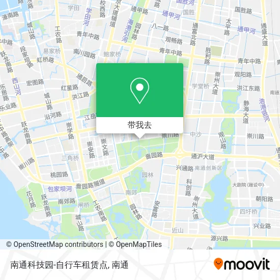 南通科技园-自行车租赁点地图