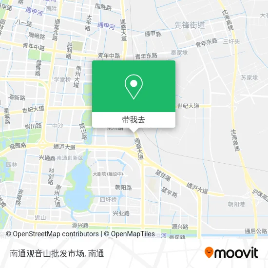 南通观音山批发市场地图