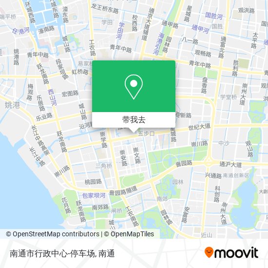 南通市行政中心-停车场地图