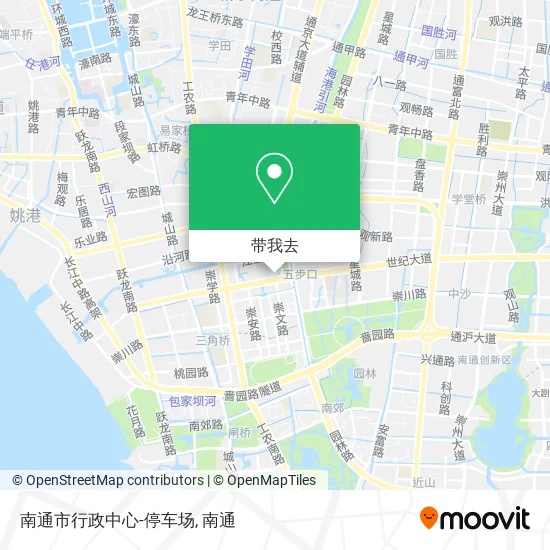 南通市行政中心-停车场地图