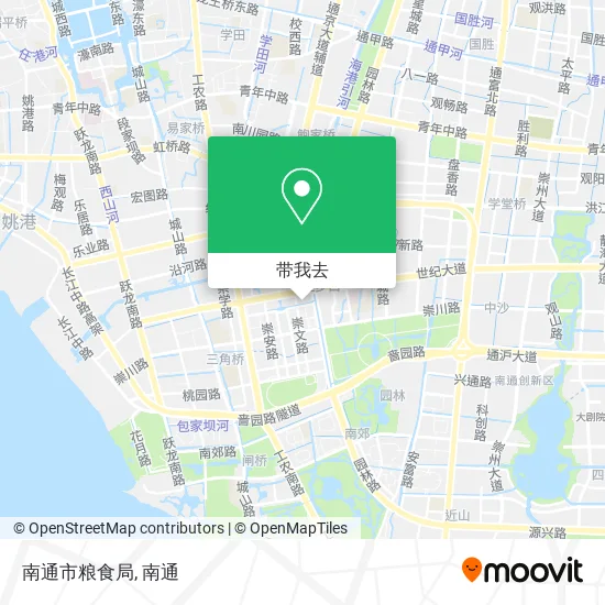 南通市粮食局地图