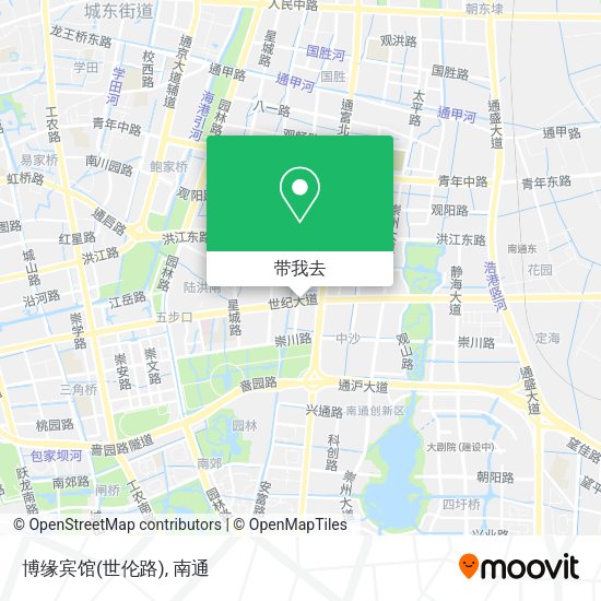 博缘宾馆(世伦路)地图