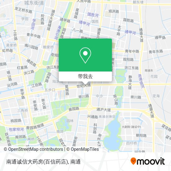 南通诚信大药房(百信药店)地图