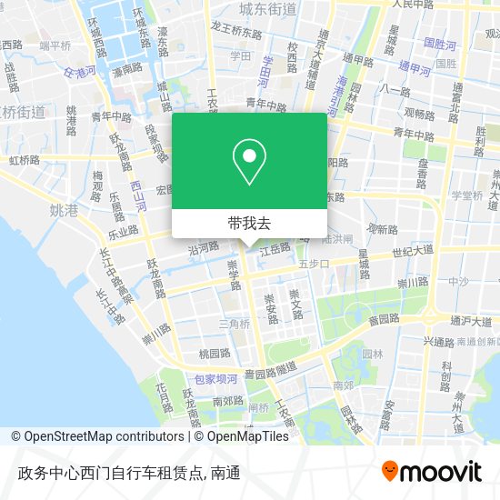 政务中心西门自行车租赁点地图
