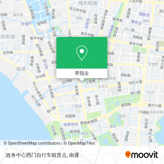 政务中心西门自行车租赁点地图