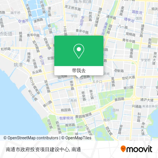 南通市政府投资项目建设中心地图