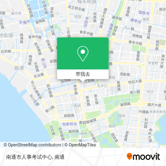 南通市人事考试中心地图