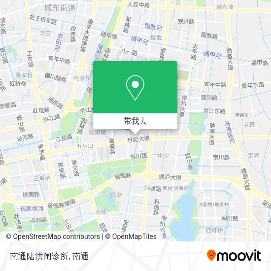 南通陆洪闸诊所地图