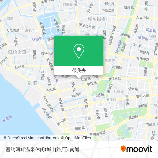 塞纳河畔温泉休闲(城山路店)地图