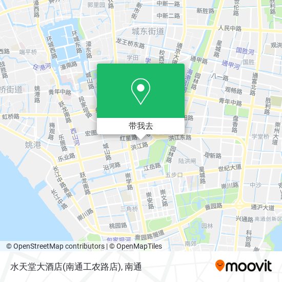 水天堂大酒店(南通工农路店)地图