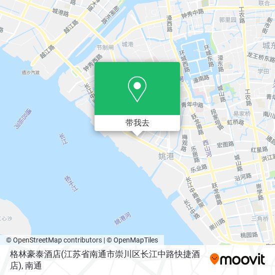 格林豪泰酒店(江苏省南通市崇川区长江中路快捷酒店)地图