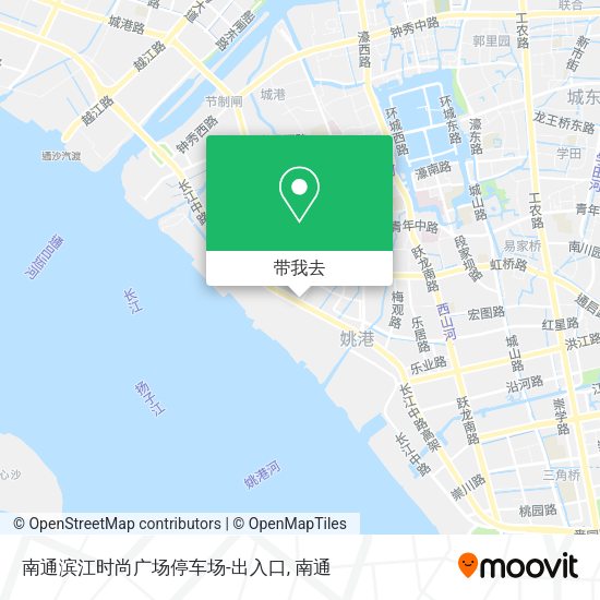 南通滨江时尚广场停车场-出入口地图