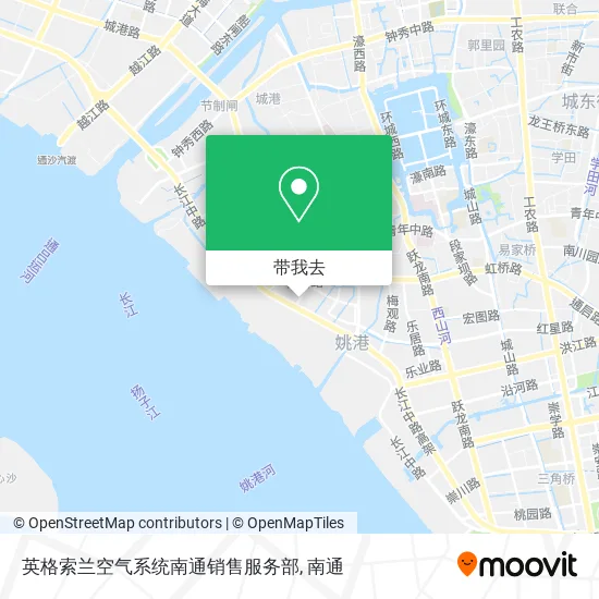 英格索兰空气系统南通销售服务部地图