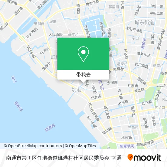 南通市崇川区任港街道姚港村社区居民委员会地图