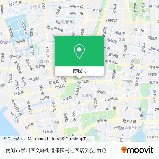 南通市崇川区文峰街道果园村社区居委会地图