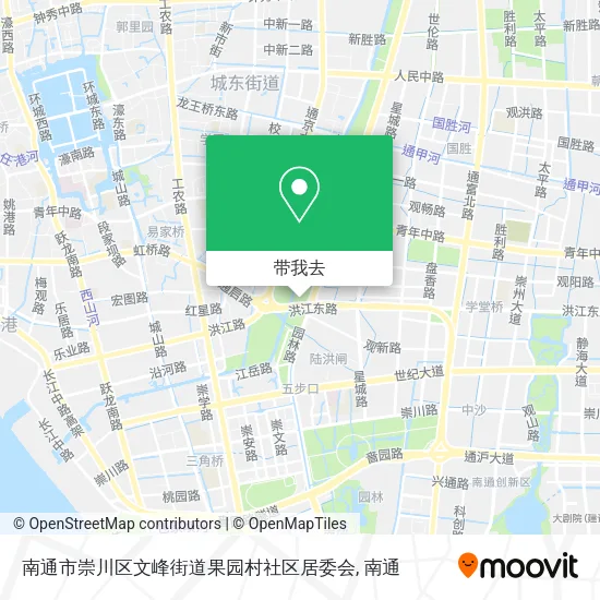 南通市崇川区文峰街道果园村社区居委会地图