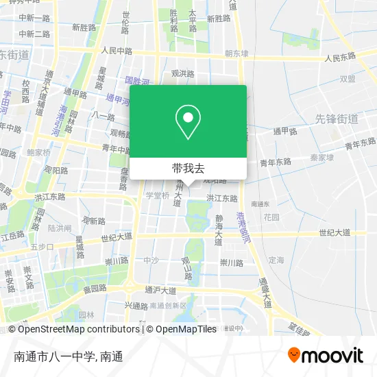 南通市八一中学地图