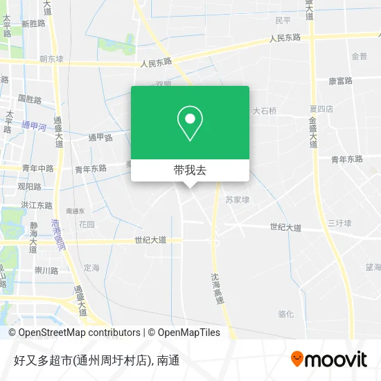好又多超市(通州周圩村店)地图