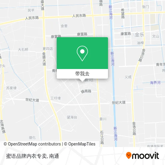 蜜语品牌内衣专卖地图