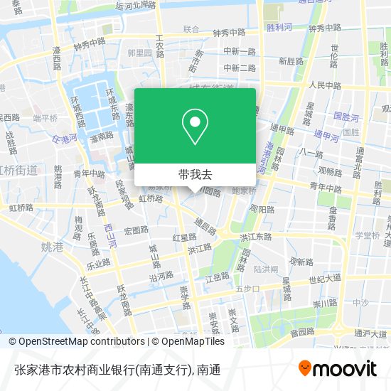 张家港市农村商业银行(南通支行)地图