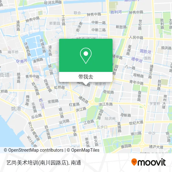 艺尚美术培训(南川园路店)地图