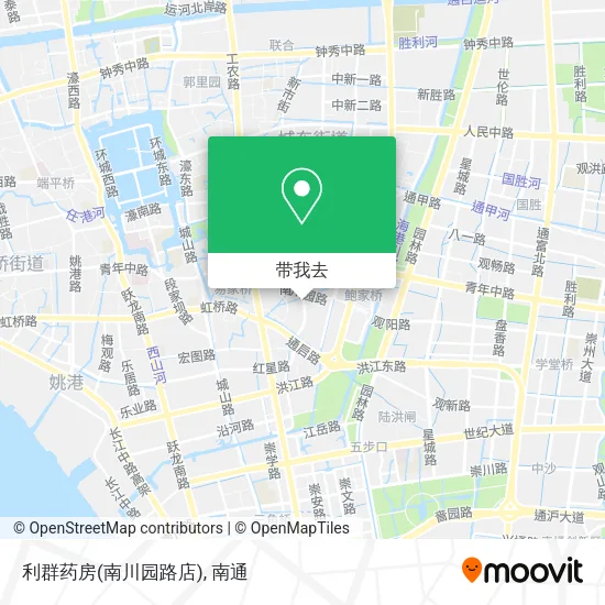 利群药房(南川园路店)地图