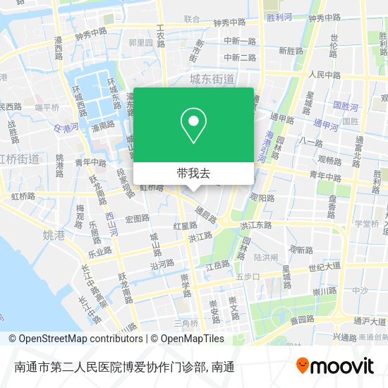 南通市第二人民医院博爱协作门诊部地图