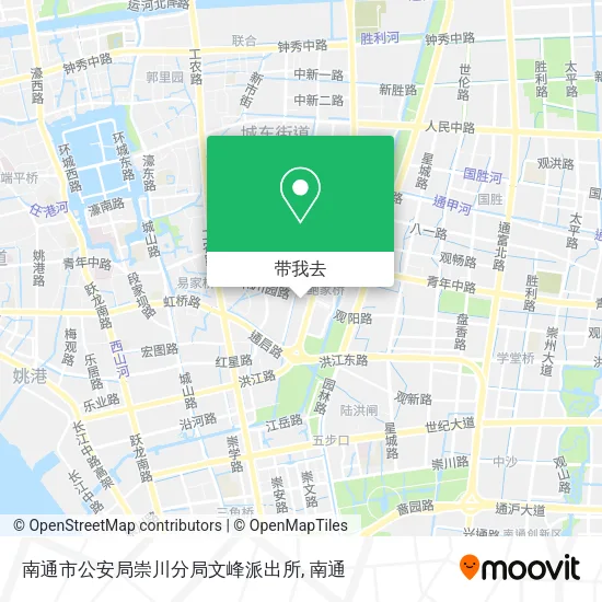 南通市公安局崇川分局文峰派出所地图