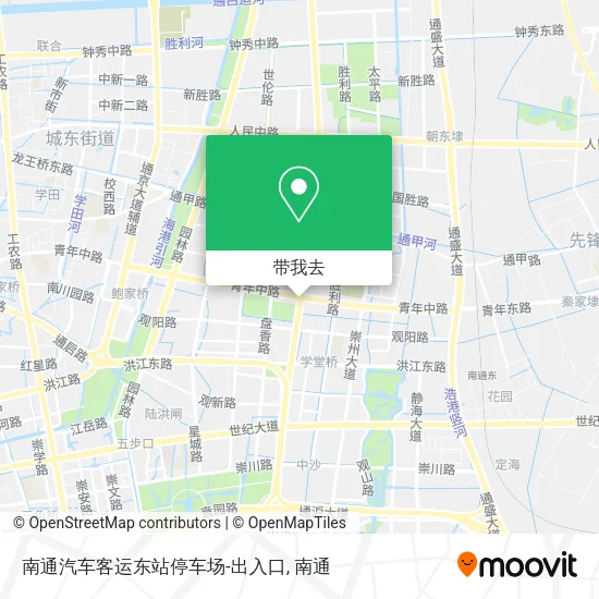 南通汽车客运东站停车场-出入口地图