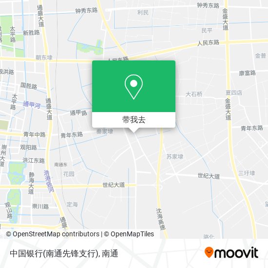 中国银行(南通先锋支行)地图