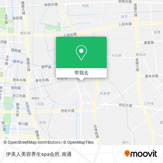 伊美人美容养生spa会所地图