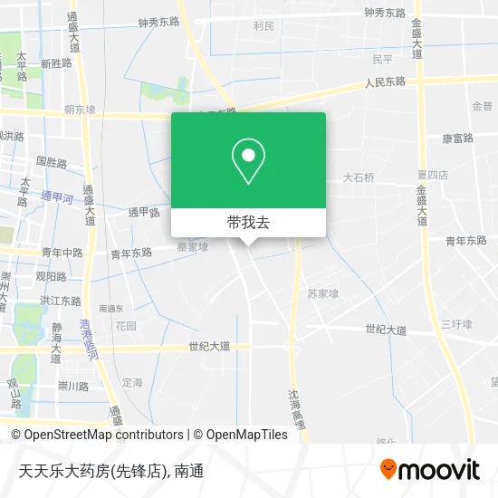 天天乐大药房(先锋店)地图
